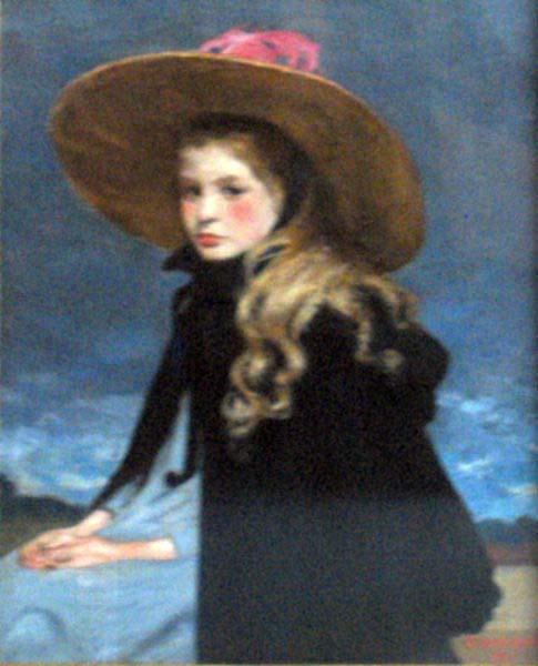 Henri Evenepoel Henriette with the large hat oil painting picture